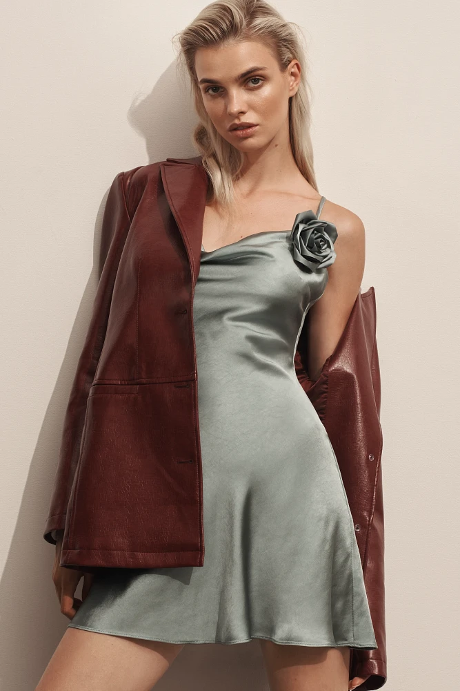 Elliatt Zinnia Sleeveless Rosette Mini Dress