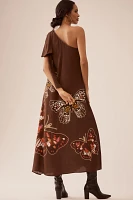 Conditions Apply Revona One-Shoulder Maxi Dress