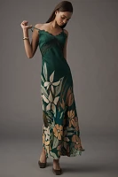 Bl-nk Eustella Bare V-Neck Maxi Dress