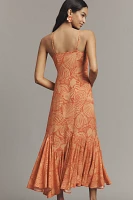 Conditions Apply Ellianna Ruffled Slip Maxi Dress