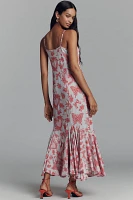 Conditions Apply Ellianna Ruffled Slip Maxi Dress