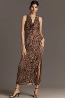 Conditions Apply Anny Sleeveless Cowl-Neck Maxi Dress