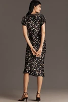 Conditions Apply Adeon Short-Sleeve Slip Midi Dress