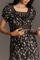 Conditions Apply Adeon Short-Sleeve Slip Midi Dress