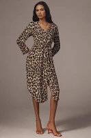Bl-nk Rikke Long-Sleeve Button-Front Midi Dress
