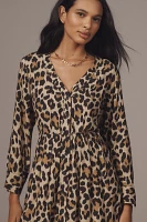 Bl-nk Rikke Long-Sleeve Button-Front Midi Dress