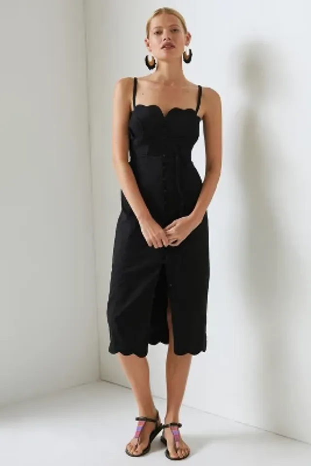 By Anthropologie Sheer Corset Slip Dress