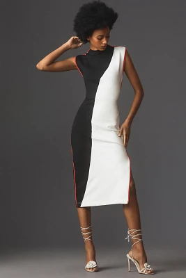 Maeve Muscle Colorblock Midi Dress