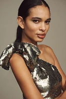 Maeve One-Shoulder Sequin Mini Dress