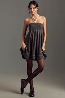 Pilcro Strapless Babydoll Mini Dress