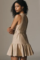 By Anthropologie V-Neck Belted Drop-Waist Dress