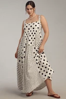 Maeve Sleeveless Square-Neck Babydoll Midi Dress