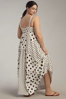 Maeve Sleeveless Square-Neck Babydoll Midi Dress