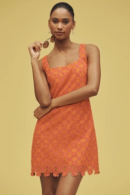 Maeve Square-Neck Mini Shift Dress