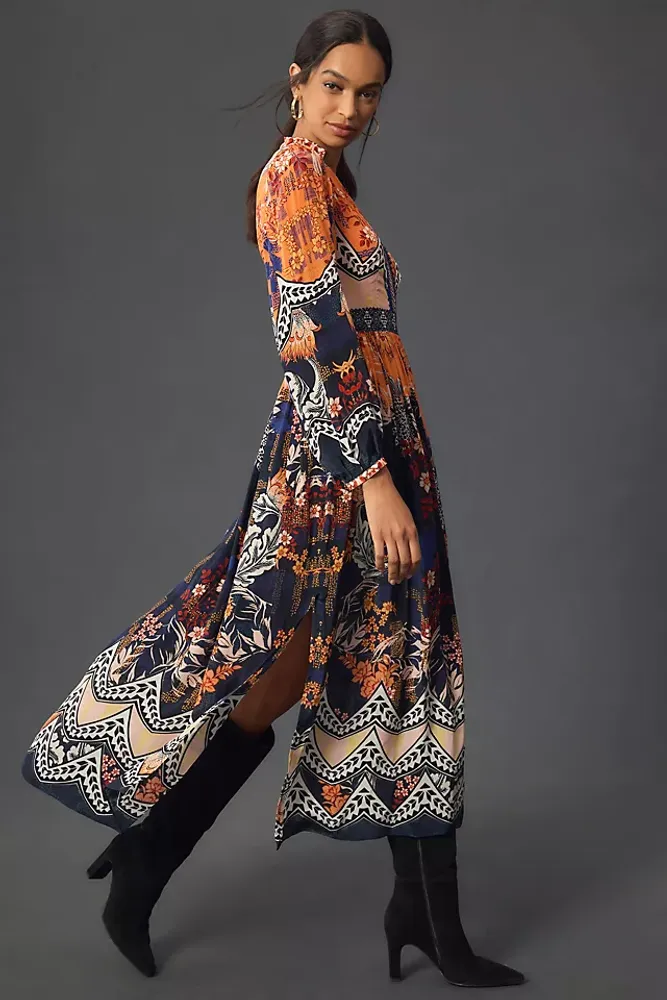 NWT ANTHROPOLOGIE ARIANNA HIGH-LOW MAXI DRESS by BHANUNI 0