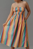 English Factory Petite Sleeveless Back-Cutout Midi Dress