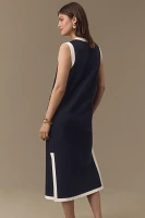 English Factory Sleeveless V-Neck Bow Midi Dress