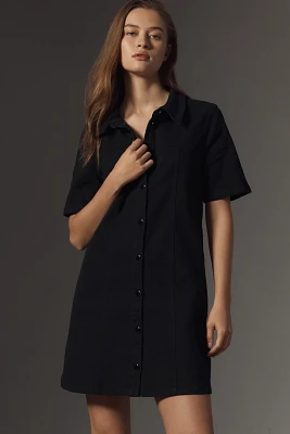 English Factory Short-Sleeve Mini Shirt Dress