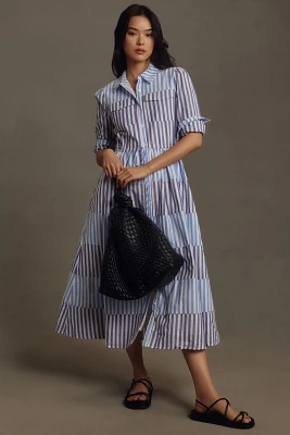 English Factory Long-Sleeve Midi Dress