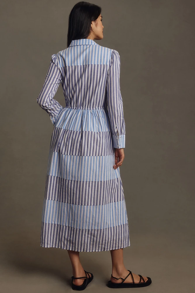 English Factory Long-Sleeve Midi Dress