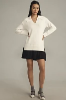 English Factory Long-Sleeve Polo Twofer Mini Dress