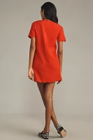 English Factory Scallop Mini Shift Dress