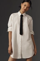 English Factory Necktie Mini Shirt Dress