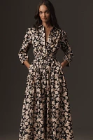 English Factory Long-Sleeve Midi Shirt Dress