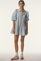 English Factory Long-Sleeve Mini Shirt Dress