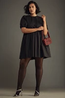 English Factory Plus Puff-Sleeve Mini Dress