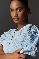 English Factory Short-Sleeve Smocked Mini Dress