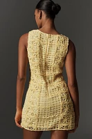 Endless Rose Sleeveless Lace Crew-Neck Mini Dress