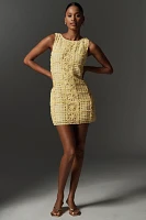 Endless Rose Sleeveless Lace Crew-Neck Mini Dress