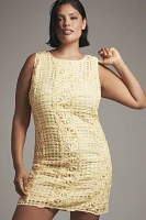 Endless Rose Sleeveless Lace Crew-Neck Mini Dress