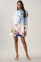 The Caroline Tie-Neck Mini Dress by Maeve