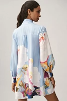 The Caroline Tie-Neck Mini Dress by Maeve