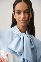 The Caroline Tie-Neck Mini Dress by Maeve