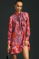 The Caroline Tie-Neck Mini Dress by Maeve
