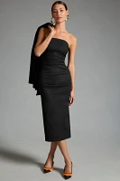 The Soleil Slim Strapless Ruched Dress