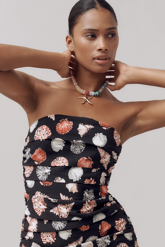 the soleil slim strapless ruched dress AmyDavis on LTK
