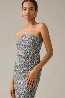 The Soleil Slim Strapless Ruched Dress: Magic Fabric Edition