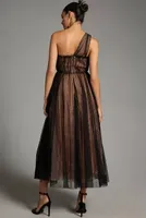By Anthropologie Tulle Dot Maxi Dress