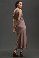 By Anthropologie Asymmetrical Slim Midi Dress