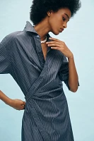 ASTR The Label Flykra Wrap Shirt Dress