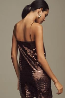 ASTR The Label Porsche Square-Neck Sequin Mini Dress