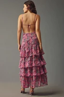 ASTR The Label Aneira Floral Tiered Maxi Dress