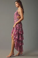 ASTR The Label Aneira Floral Tiered Maxi Dress