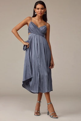 ASTR The Label Capitola Pleated Midi Dress