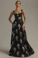 Monique Lhuillier Thalia Floral Dress