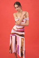 AMUR Casi Printed Jersey Maxi Dress
